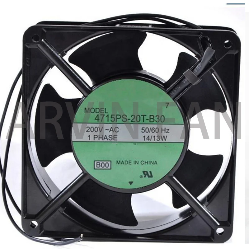 4715PS-20T-B30 12038 12cm 200V 14 / 13W Aluminum Frame Industrial Fan