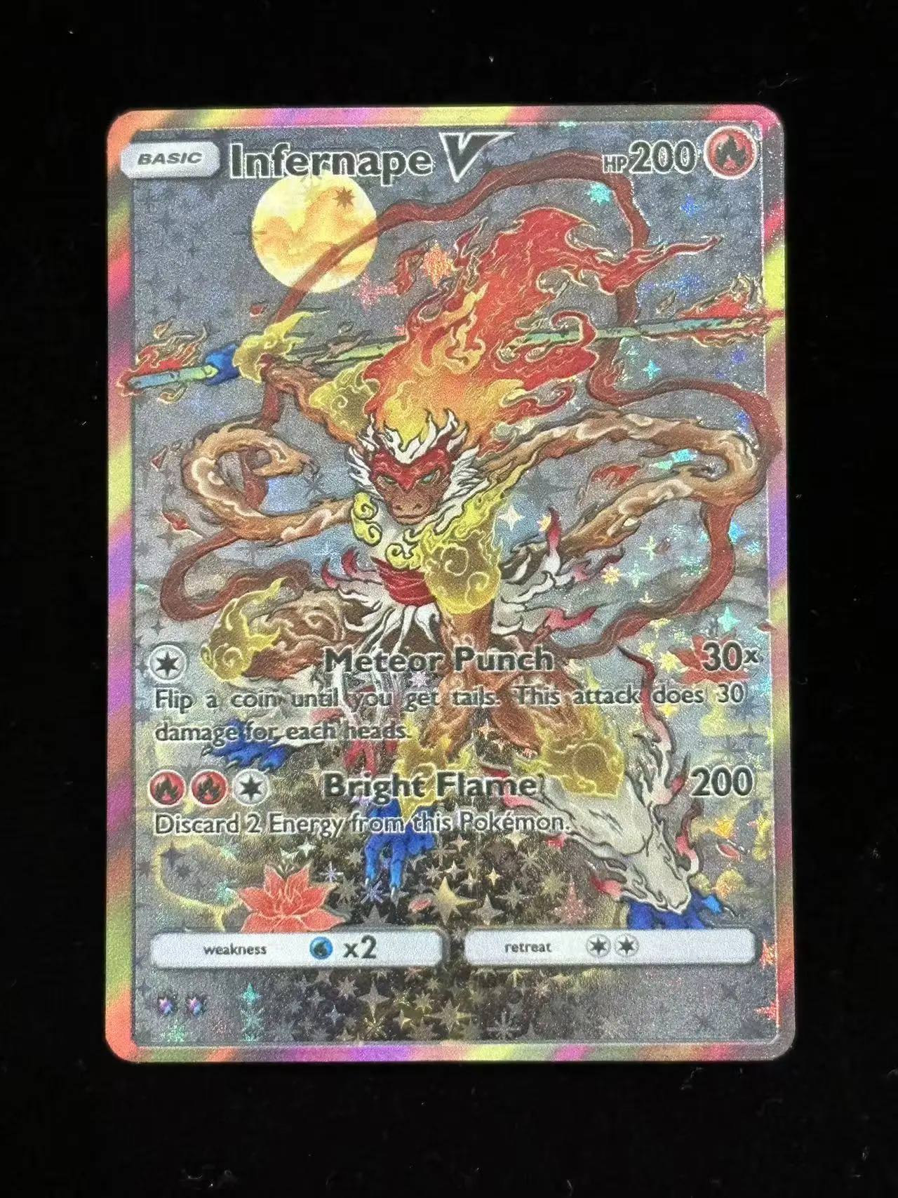 Potdemiel لتقوم بها بنفسك بطاقات البوكيمون 3 قطعة هولو نادر PTCG بطاقات Infernape Torterra Empoleon Moltres كامل الفن البوكيمون بطاقات التداول هدية #4