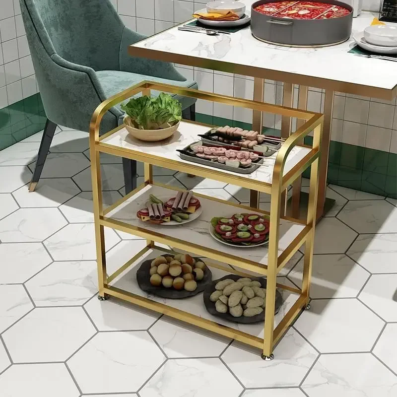

AOLIVIYA Vintage Creative Multi Tier Storage Rack Movable Shelf For Kitchen Organization Household Bookshelf Floor Modern Light