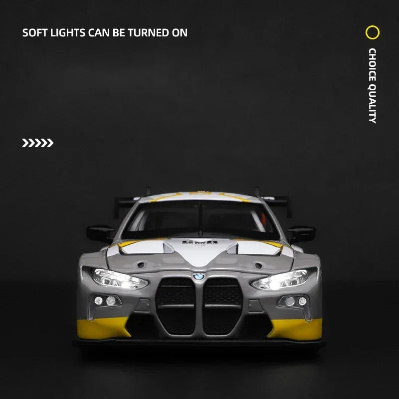CCA 1:32 لسيارات BMW M4 GT3 Supercar سبيكة سيارة Diecasts ولعبة المركبات نموذج سيارة الصوت والضوء سيارات لعب الهدايا