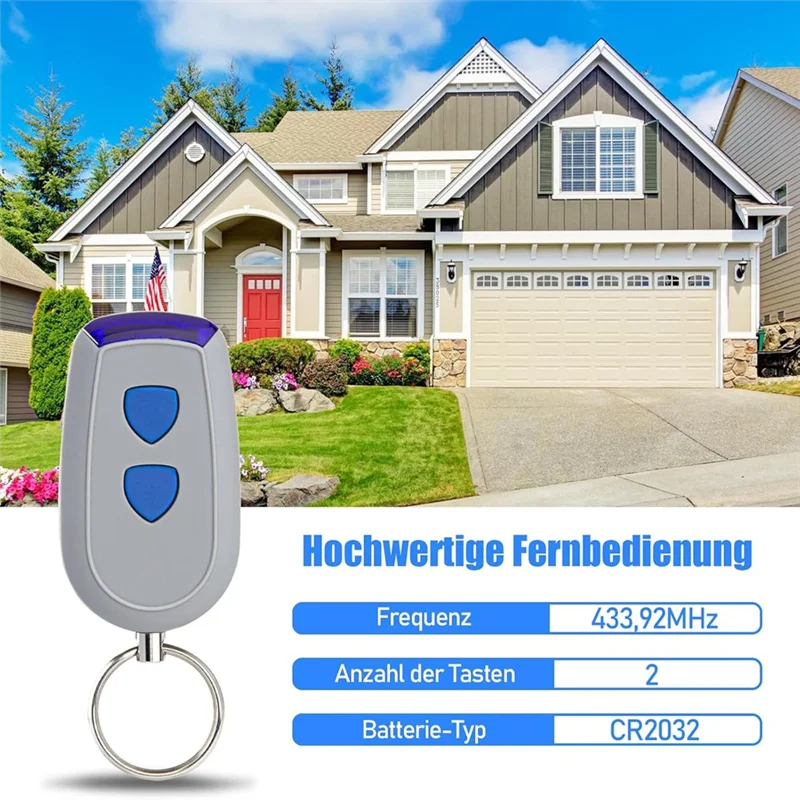

A99E-2Pack 433.92 Mhz Remote Control For Crawford Standard Steel EA433 2KS, EA433 2KM, EA433 4KS, RCU 433-2K, RCU 433-4K
