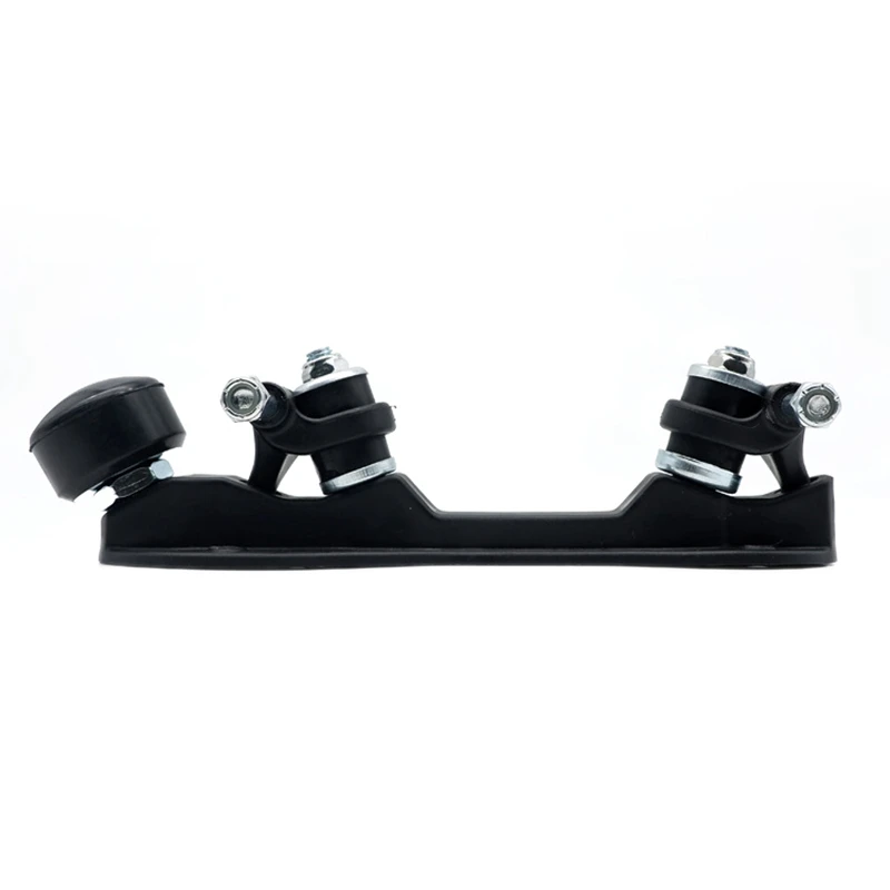 Roller Skate Base Four-Wheel Two-Row Skate Bracket Skate Base Bottom Plate with Roller Skate Toe Stoppers 3