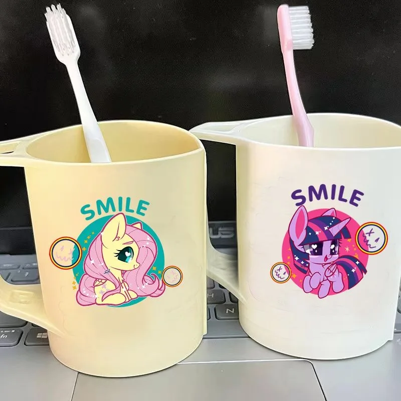My Little Pony Twilight Sparkle Pinkie Pie Fluttershy cartoon schattige mondwaterbeker gepersonaliseerde creatieve cartoonfilmwasbeker