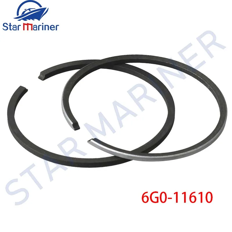 

6G0-11610 Поршневое кольцо STD 67 мм для подвесного мотора Yamaha 2T 25HP 30HP 6G0-11610-00 656-11610-02 Старая модель