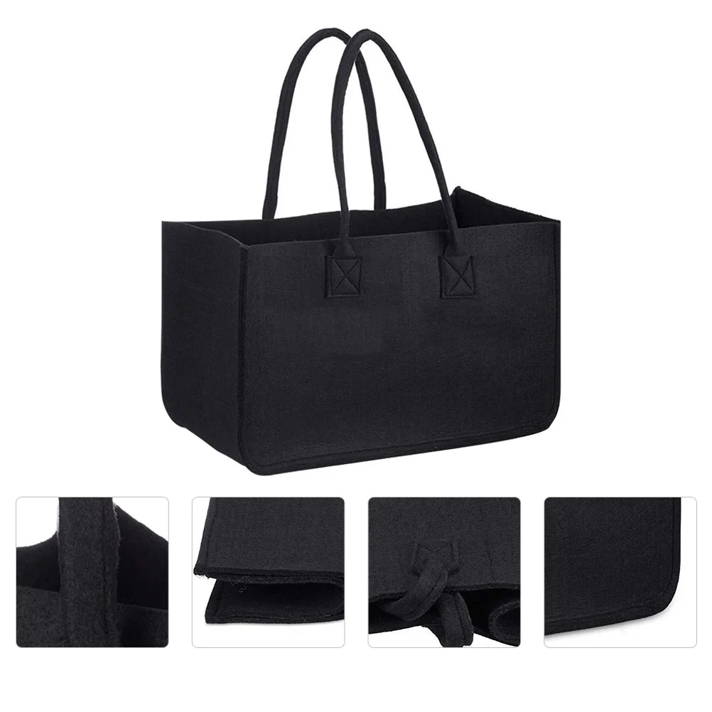 

Firewood Organizing Bag Felt Storage Pouch for outside Outdoor Log Frame Practical Container