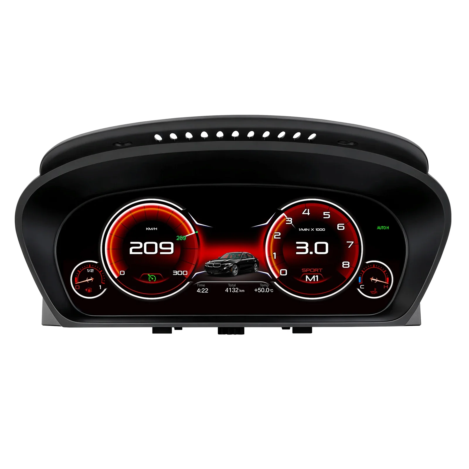 Hizpo 12.3 Inch Car Auto Lcd Digital Dashboard Cluster Gauges for BMW 5 Series E60 X5 E70 X6 E71 Support HUD Modify Carplay Auto