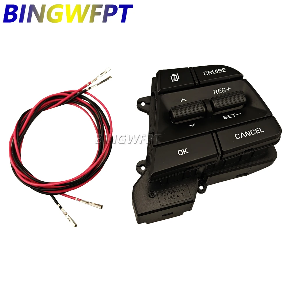 

Button+wire For Hyundai Solaris 2016-2022 1.6L Steering Wheel Right Cruise Control Button Switch