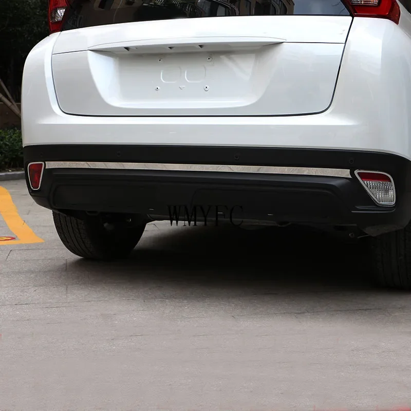 Stainless Rear Bumper Pad Trim Frame Sticker Cover Exterior Decoration for Mitsubishi Eclipse Cross 2018 2019 2020 2021 2022