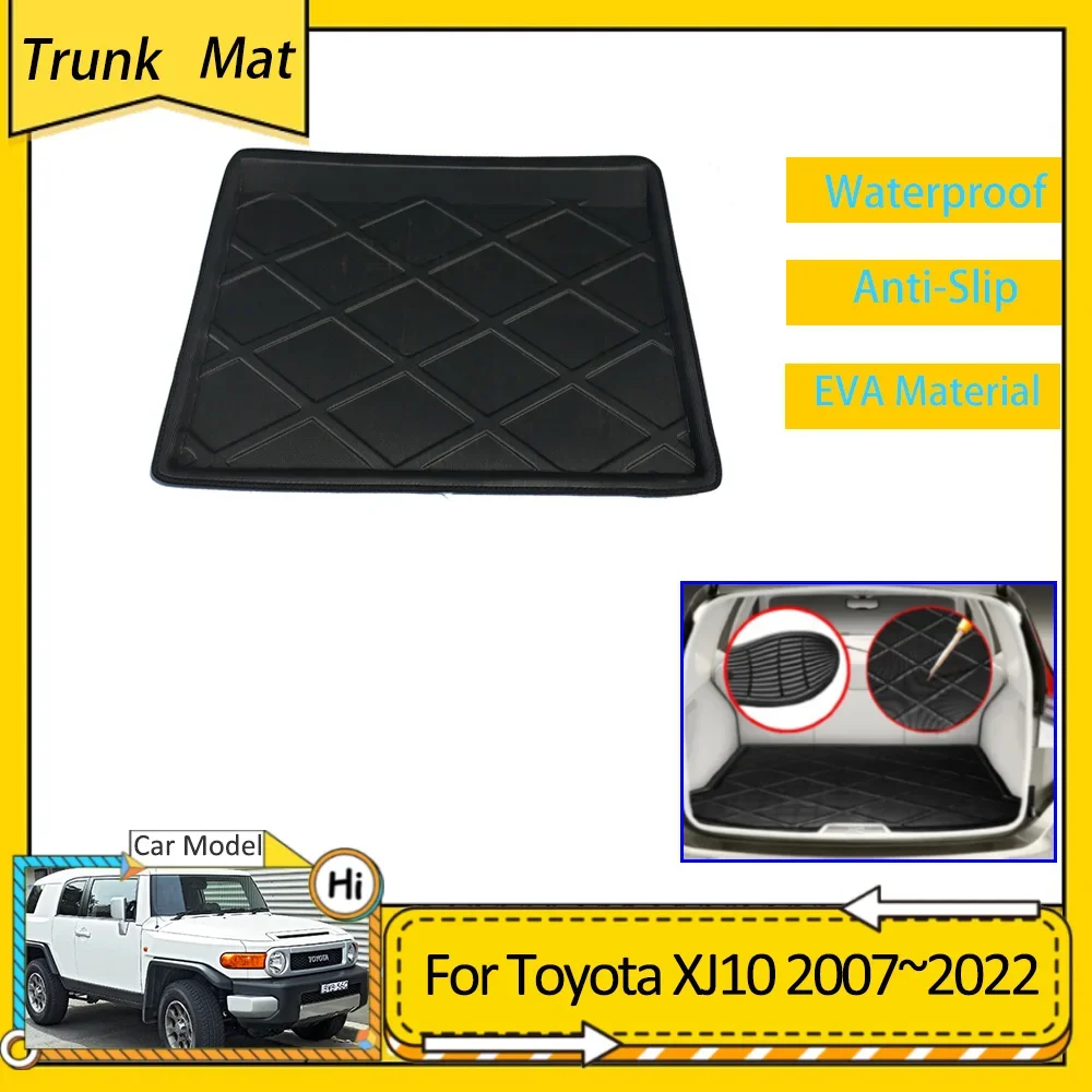 

Car Trunk Mat For Toyota FJ Cruiser XJ10 2007~2022 Accessories Cargo Boot Pad Protective EVA Waterproof Carpet Liner Carg Cover