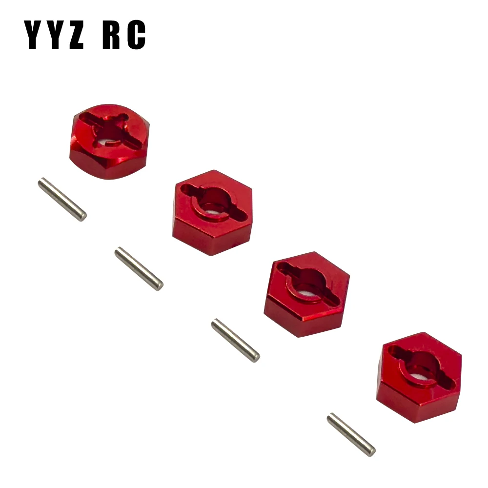 Adaptateur de moyeu de roue en métal pour modèle Mn128 Mn86 G500, pièces de mise à niveau, télécommande, accessoires de voiture Rc Inoler, jouets à l'échelle 1/12, 12mm