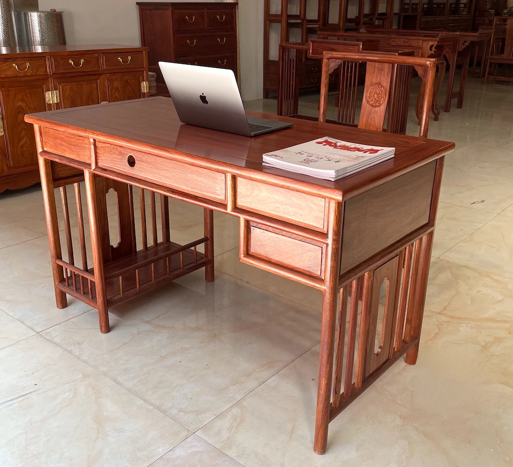 Mahogany computer desk