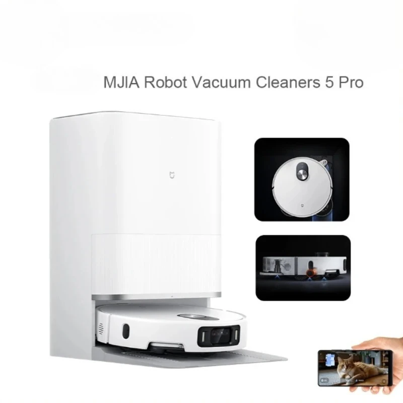 Mijia Floor Cleaning Robot 5 Pro - Integrated Cleaning and Mopping Machine for Home Use with Intelligent AI Dirt Detection