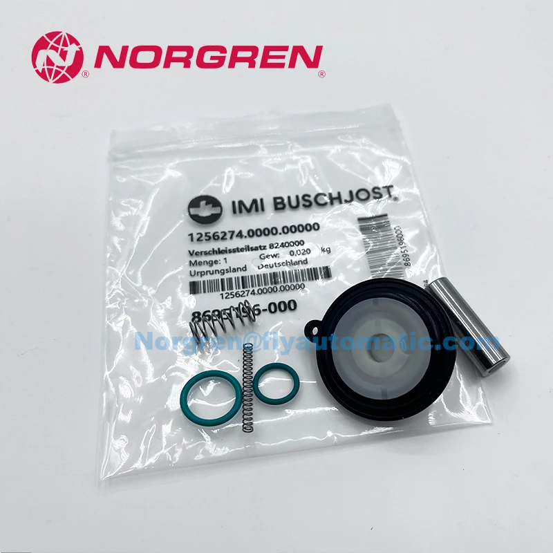 

IMI BUSCHJOST 8240200.9101 8240200.9101.024.00 Solenoid Valve Norgren 1256274 / 1256274.0000.00000 Diaphragm Repair Kits