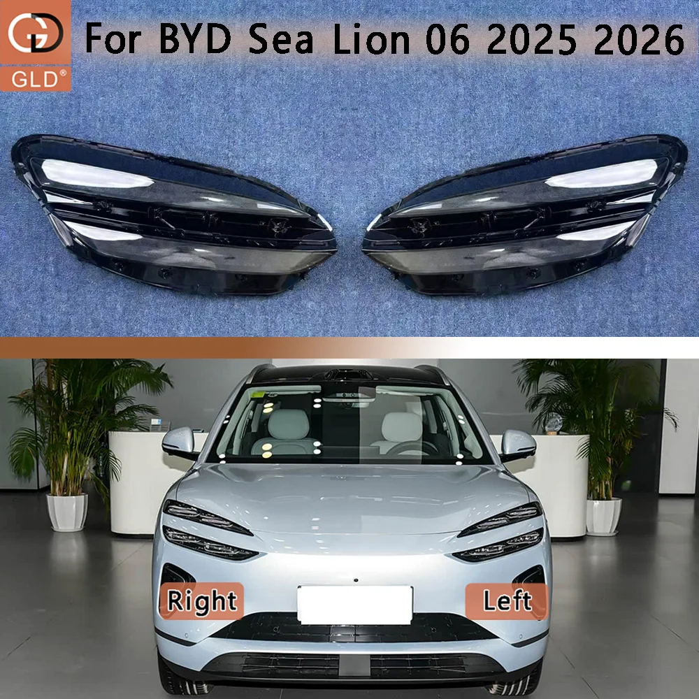 

Car Front Headlight cover 2025 2026 For BYD Sea Lion 06 Car Front Headlight Lens Cover Front Headlamp Lamp Cover Glass Headlight