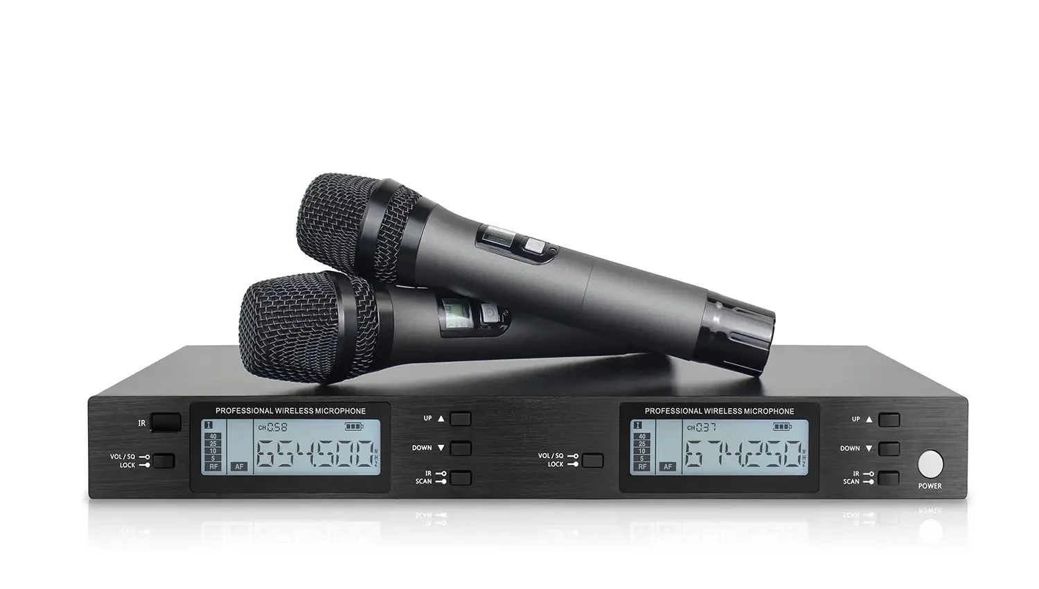 Goedkope Dynamische Draadloze Microfoon Dual Channel Draadloze Handheld Lavalier Gooseneck Conferentie Microfoon