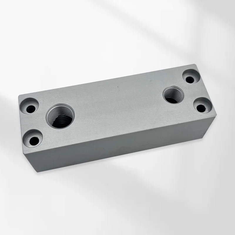 Custom High Quality CNC Milling Non-standard Aluminum Hydraulic Oil Circuit Block