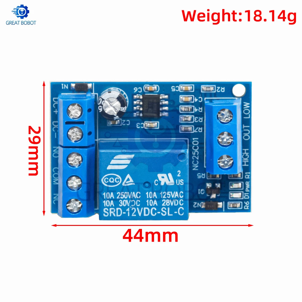 DC 12V Water Level Sensor Controller Switch Module Automatic Liquid Level Flow Control Switch for Motor Water Pump Fish Tank