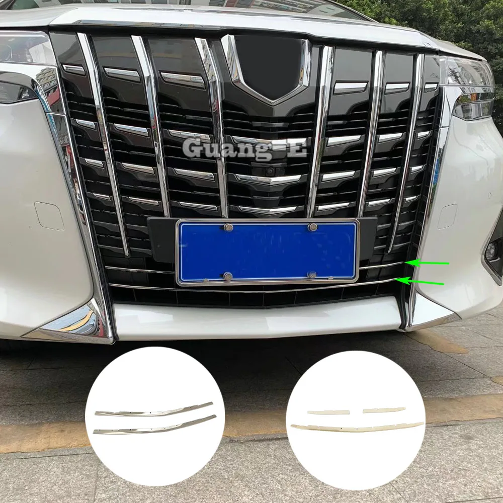Car Front Bumper Lower Grille trim Grill Engine Auto Exterior Accessories For Toyota Alphard Vellfire 2016 2017 2018 2019 2020