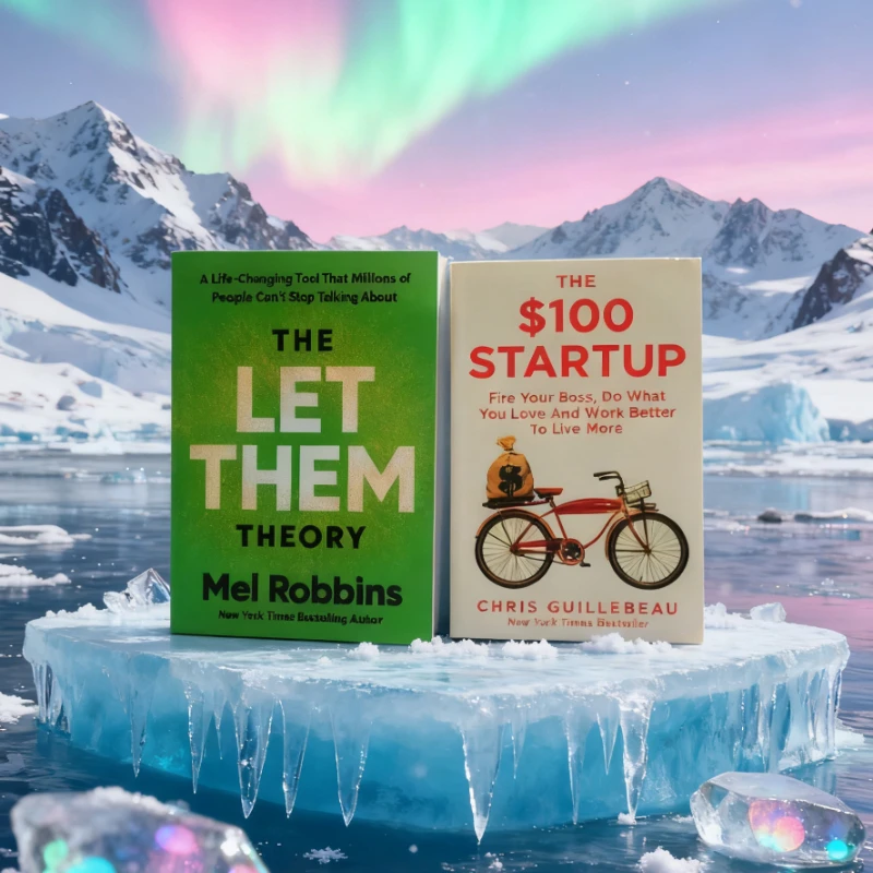 

《The $100 Startup》+《The Let Them Theory》Lean Startup Method with Let Them Theory and Organic Growth Design Christmas gift
