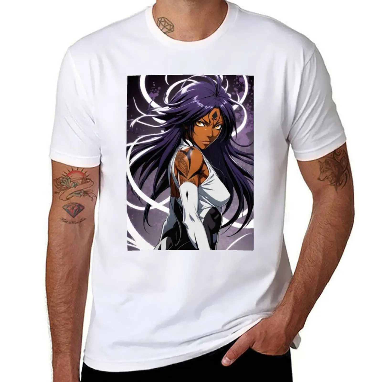 

Hot Yoruichi mens funny t T-Shirt man t for shirts cotton graphic shirts