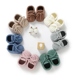 Baby Walking Shoes Solid Soft Soled Newborn Boys Girls First Walker Breathable Anti-Slip Infant Toddler Indoor Outdoor Prewalker