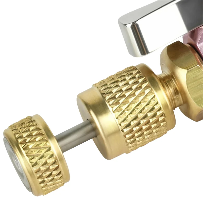 Herramienta de extracción de núcleo de válvula para HVAC 5/16" hembra Flare X 1/4" macho Flare Compatible con R410A