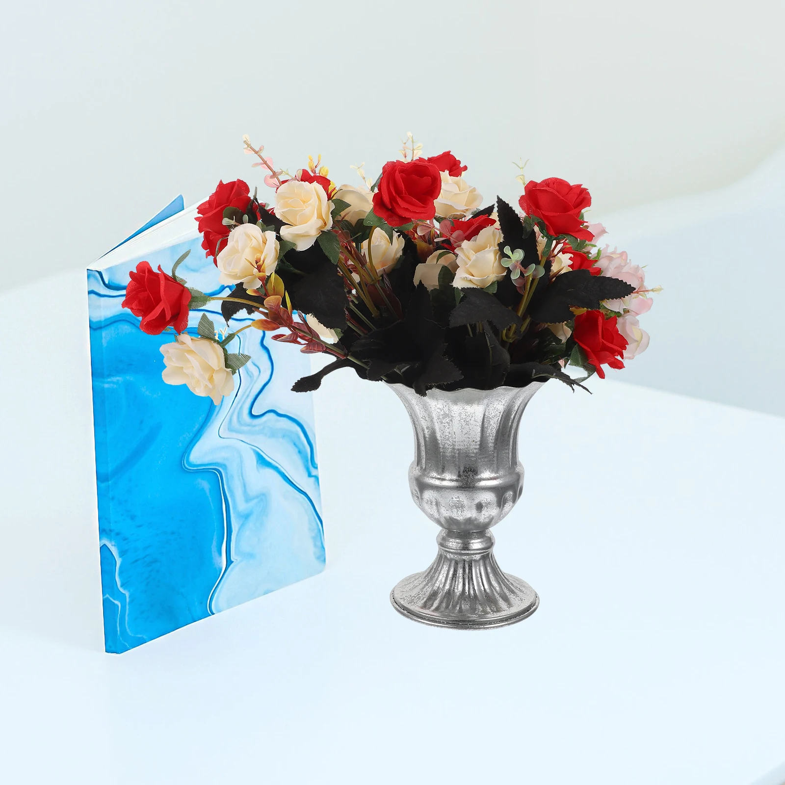 

Metal Flower Vase Vintage Style Retro Iron Vase Household Decoration Dried Flower Arrangement Pot Decorative Planter for Home