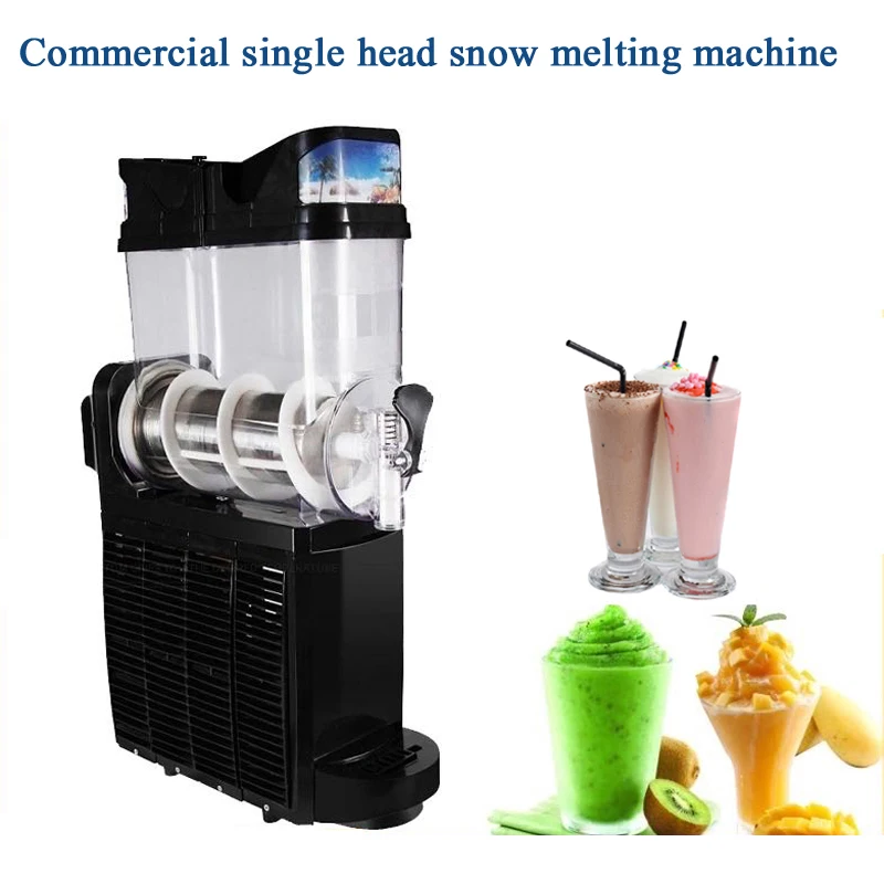 Singel Tank Slush Ice Machine Ice Cream Snow Smoothie Beverage Granita Maker Stainless Steel for Business Commercial