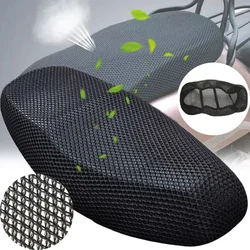 Motorcycle 3D Mesh Fabric Anti-skid Pad Scooter Seat Electric Bike Seat Cover Summer Breathable Covers Cushion Net Cover New