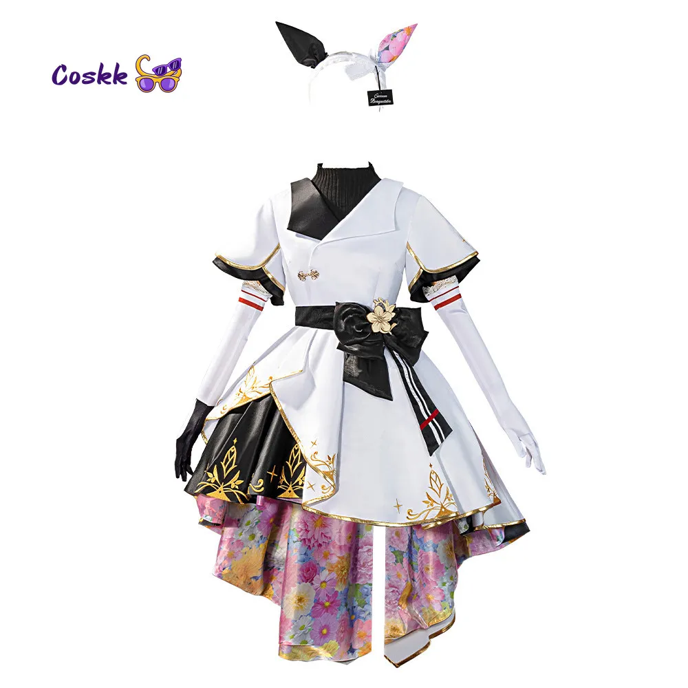 Uma Musume Pretty Derby Curren Bouquetd'or Competition Uniform Cosplay Costume Female Anime Skirt Role Play Outfit for Halloween