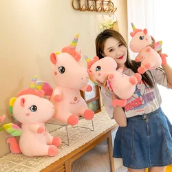 Unicorn Plush Toy Rainbow Pony Soft Skin friendly Unicorn Doll Children's Toy Birthday Gift Plush Unicorn with Wings