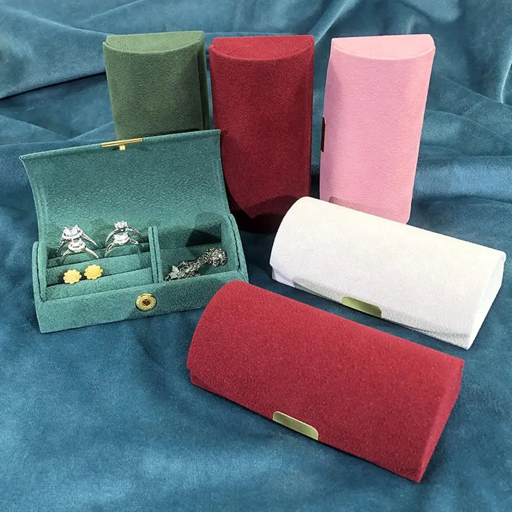 1 Piece Velvet Jewelry Box Container Wedding Box Earring Necklace Bracelet Display Gift Box Holder Jewelry Display Package