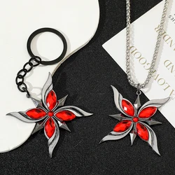 Arlecchino Gem Necklace Birthday Gift for Boys and Girls Cosplay Jewelry Accessories