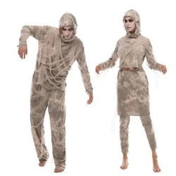 2022 New Family Halloween Horror Mummy Wrap Outfit Cosplay Adult Scary Egyptian Mummy Costume Carnival Easter Purim Fancy Dress