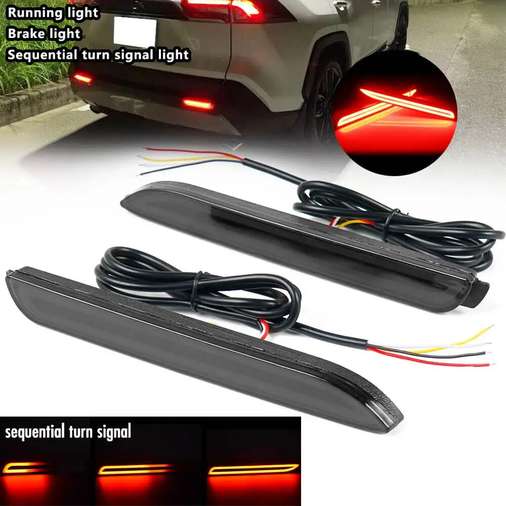 

LED Rear Bumper Reflector Brake Tail Fog Light For Toyota RAV4 Camry & Lexus IS-F GX470 RX300 Sienna Venza Reiz Innova