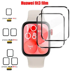 3D Screen Protector for Huawei Watch Fit 3 Curved Screen Protector for Huawei Watch Fit3 Ultra-HD Full Coverage Protective Film