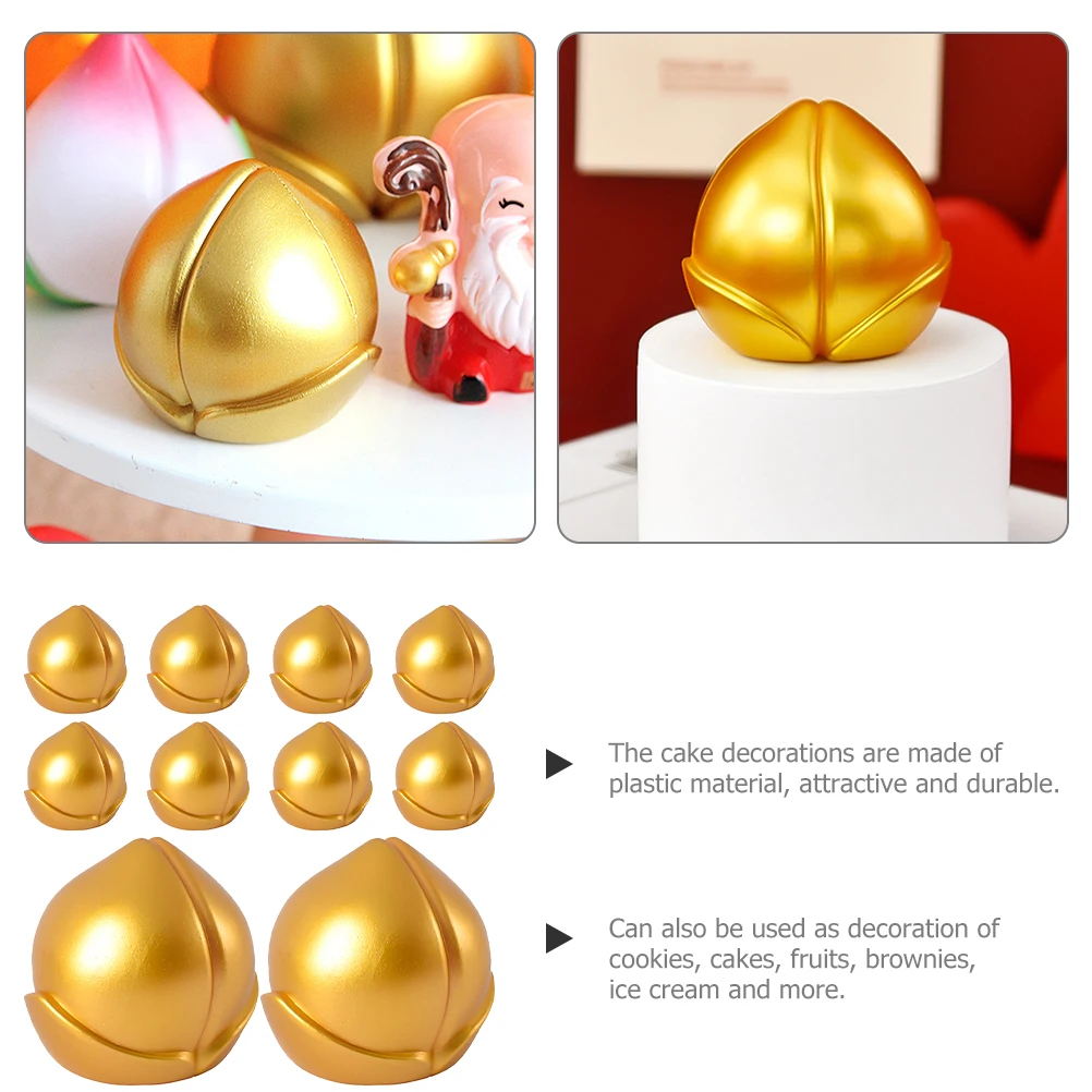 

10pcs Decoration Cake Adornments Toppers Plastic Material Birthday Unique Cake Decoration Cupcake Ornament