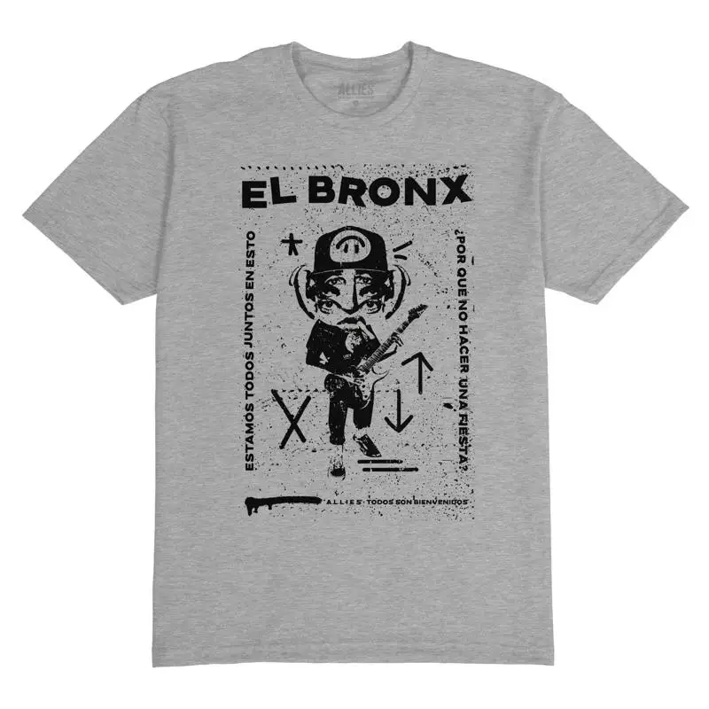 Bronx Punk camiseta Vintage Retro Rock diseño de cartel para hombres celebrar la escena musical NYC n Roll