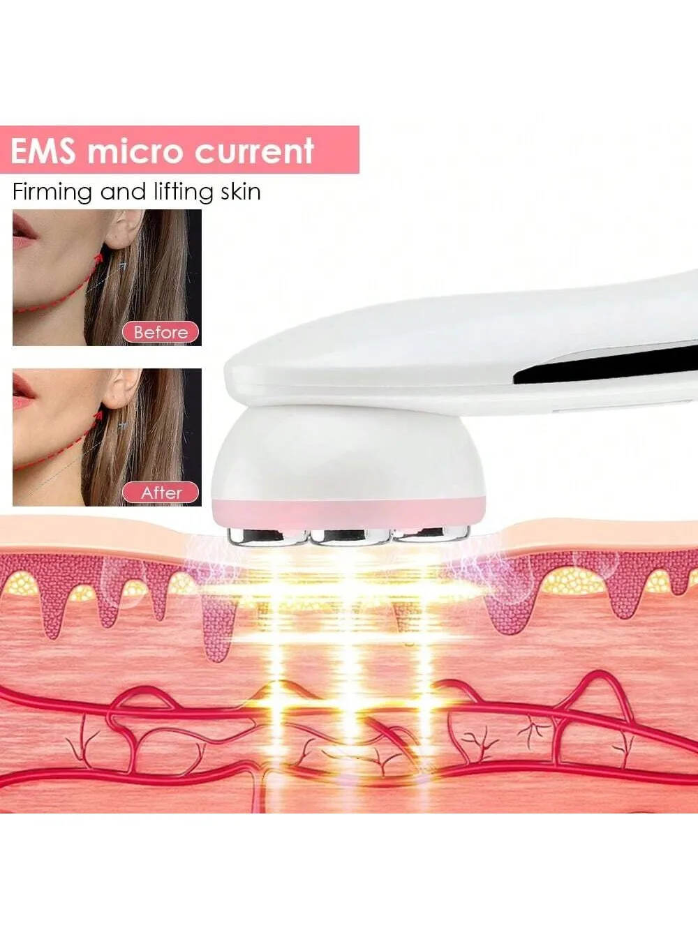 منتجات التجميل المهنية الوجه التقشير بالموجات فوق الصوتية مجرفة قشر الوجه الأنظف الجلد الغسيل ملعقة أدوات العناية بالبشرة #5