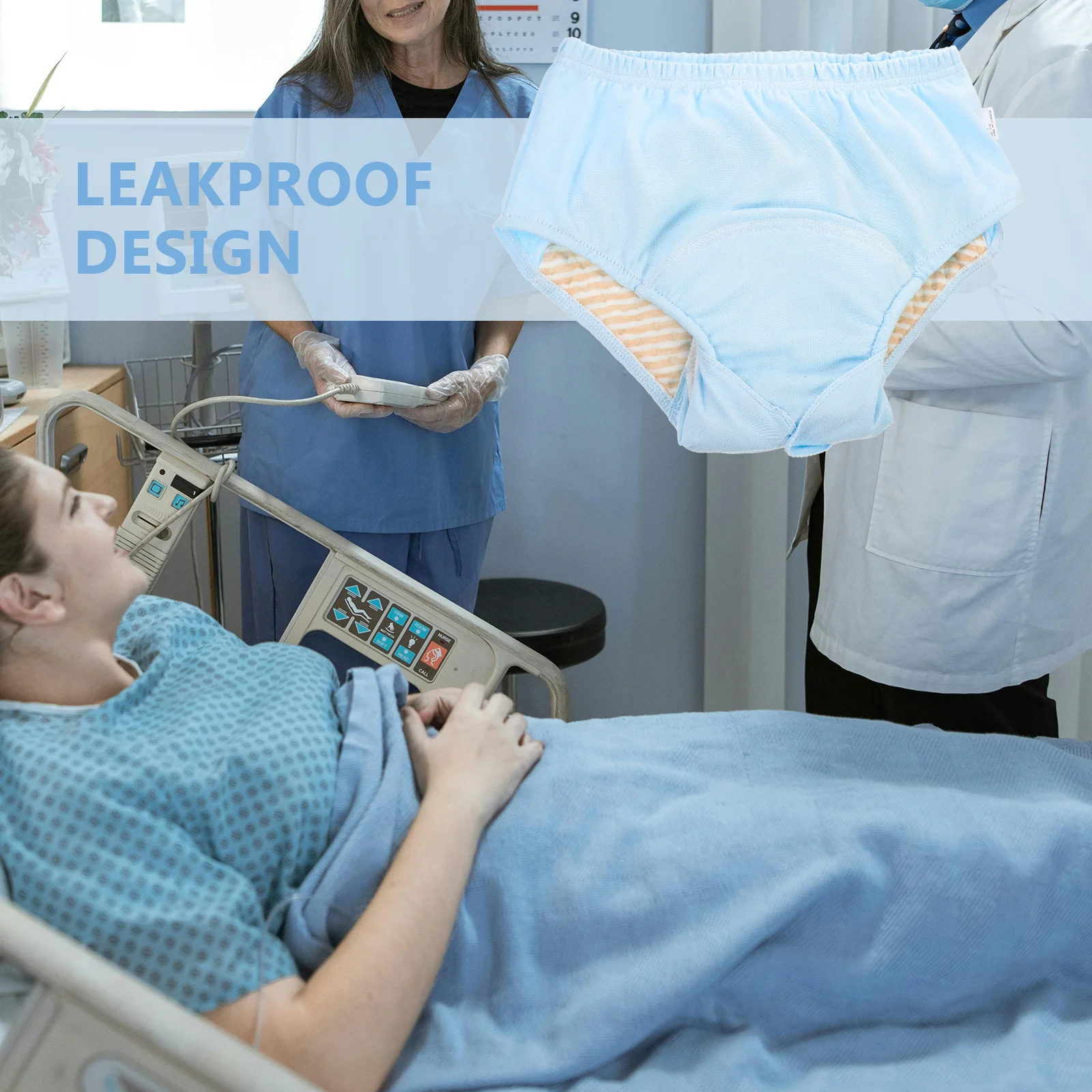 قابلة لإعادة الاستخدام حفاضات الكبار قابل للغسل القماش سلس البول السراويل لكبار السن مانعة للتسرب القطن لينة مريحة مبولة بانت للمستشفى