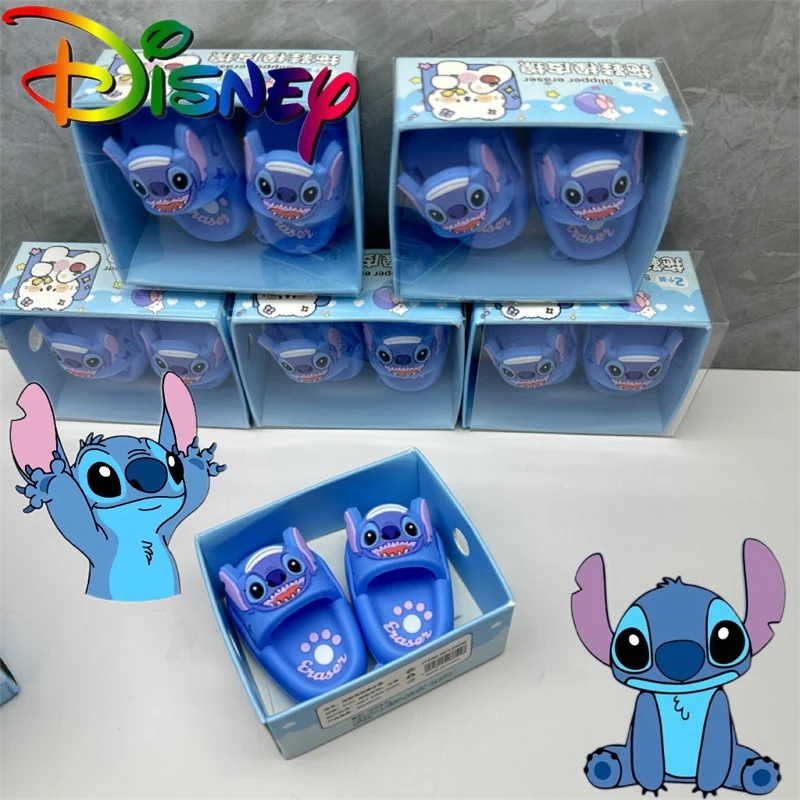 

Disney Stitch Eraser Kawaii Stationery 3D Rubber Slippers Shape Eraser Clean Tools School Students Supplies for Kids Xmas Gifts