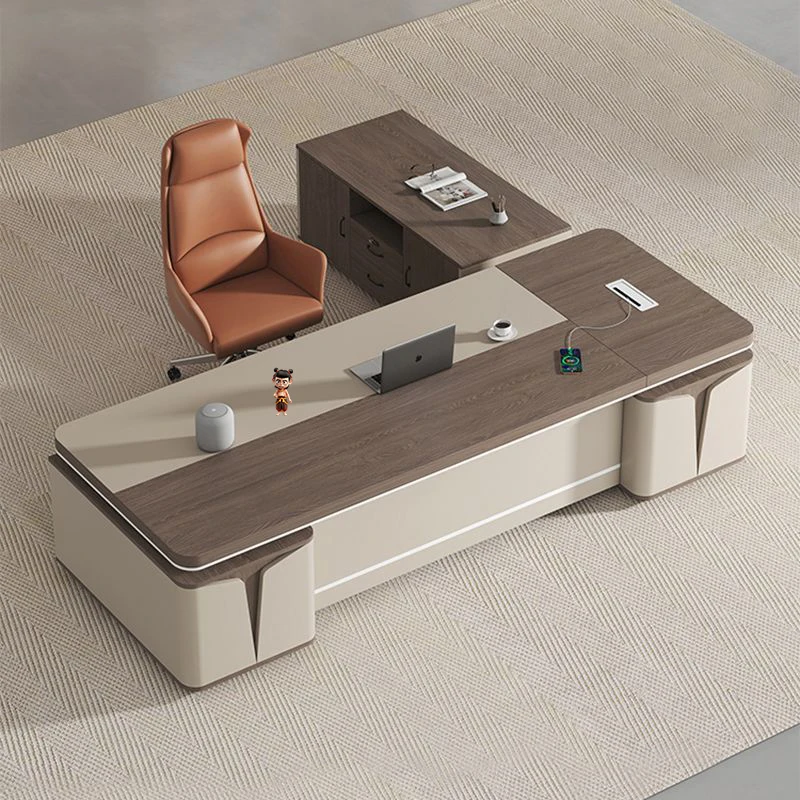 

Desk Height Adjustable Study Desk Table Bed Bases and Bed Frames Walnut Desk Office Luxury Modern Bureaux Office Furniture