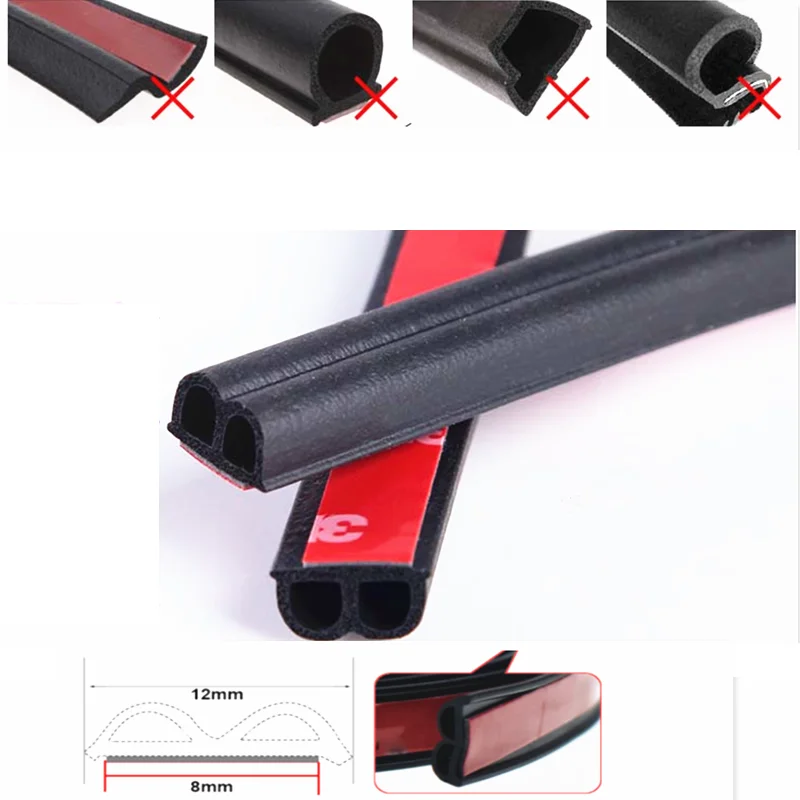 

Car Door Seal Strip 5m Auto Rubber Sealant For Audi A4 B5 B6 B8 A6 C5 C6 A3 A5 Q3 Q5 Q7 BMW E46 E39 E90 E36 E60 E34 E30 F30 F10