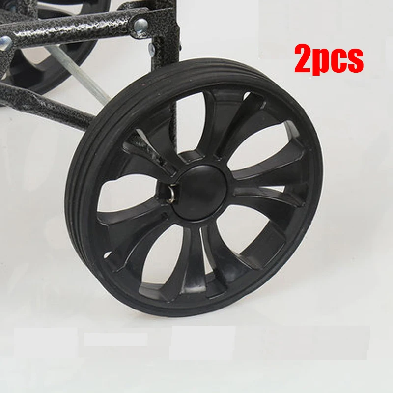 

2PCS Shopping Cart Wheels For Shopping Trolley Dolly Rubber Caster Children'S Toy Wheels Rubber Luggage Wheel Travelling Trolley