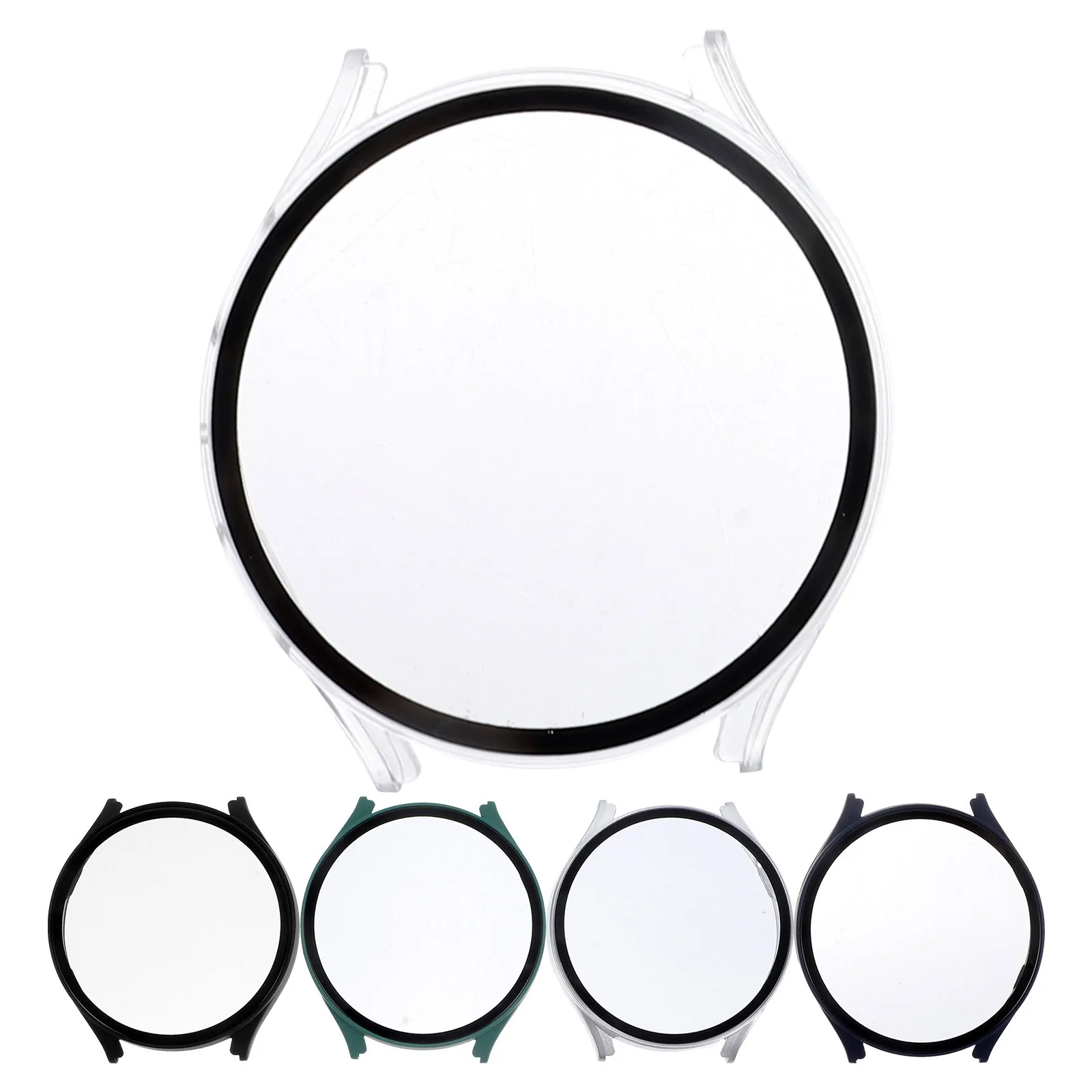 

5Pcs 44Mm Watch Screen Protector Tempered Glass Pc Case Hard Wear Resistant Protective Film for Smartwatch 360 Degree Coverage