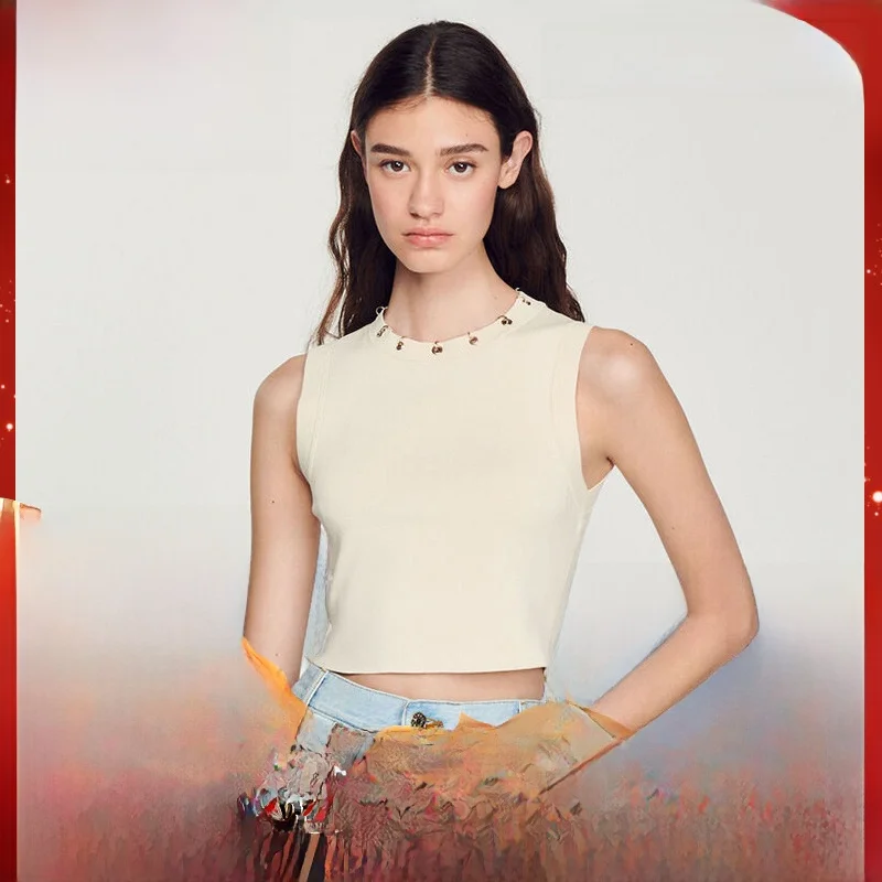 

MaSandeS round Ne Knitted Vest Commute Ring Bule Design Women's Faion Autumn Winter Pullover ort Fit Sle PU052