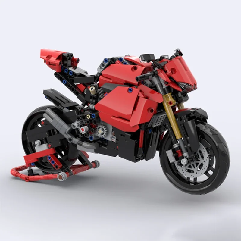 843pcs Ducatis Panigale V4 R Motorcycle Upgrade Model Building Blocks Kit Superbike Building Blocks Toys Holiday Gifts