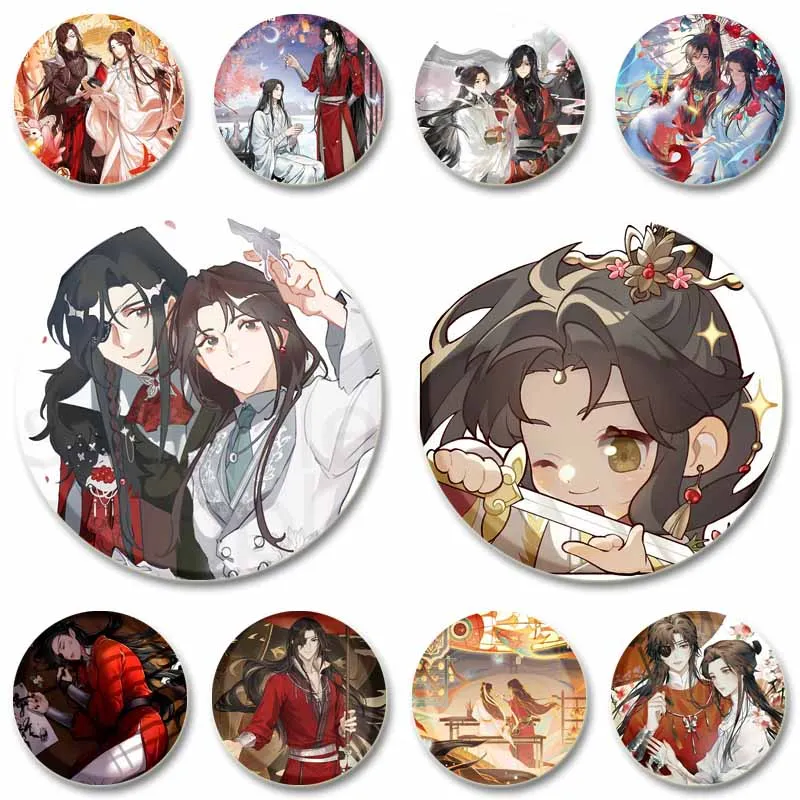

BL Anime Heaven Official's Blessing Button Pin Cartoon Cosplay Brooch Badge on Bag Clothing Accessories Jewelry Gifts for Friend