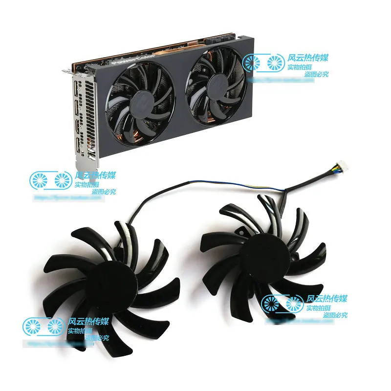 

New Original for PowerColor RX5500XT RTX5600XT RTX5700 RTX5700XT Graphics Video Card Cooling Fan T129215BU