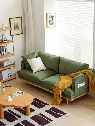 Small Sofa Family Modern and Contracted Thailand Fashion Combination Cloth Art Sitting Room Nordic Concubine Complete Furniture